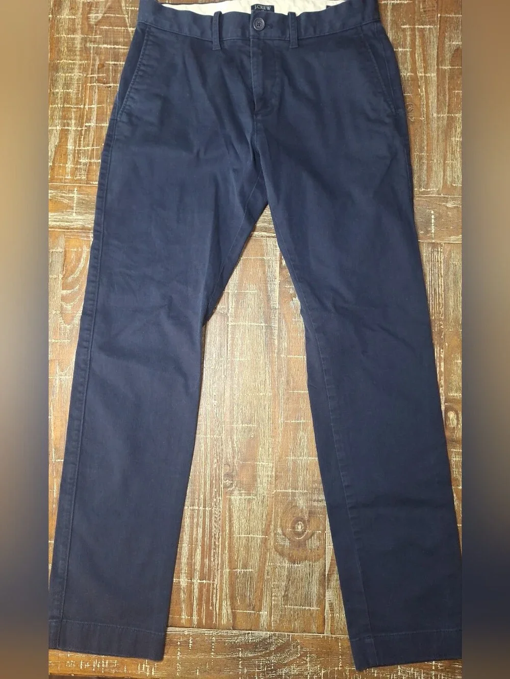 J. Crew Slim Fit Tech Pant Men's‎ 28X29(28x30 Tag)Flex Navy Blue Tapered Leg